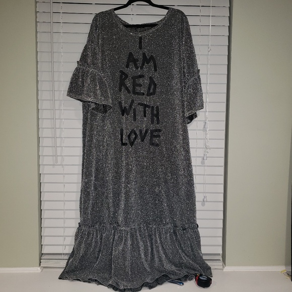 i am red with love shirt dress